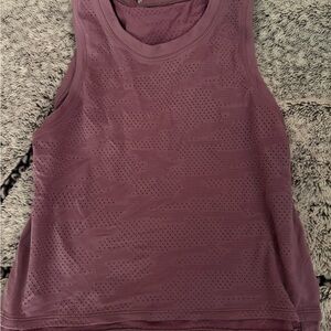 Purple Mesh Tank Top